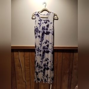 🍭Soho Street New York & Co. tie dyed sleeveless maxi dress